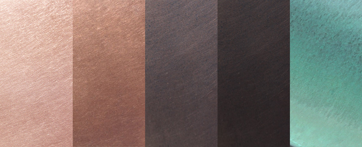 how copper patinas outdoors