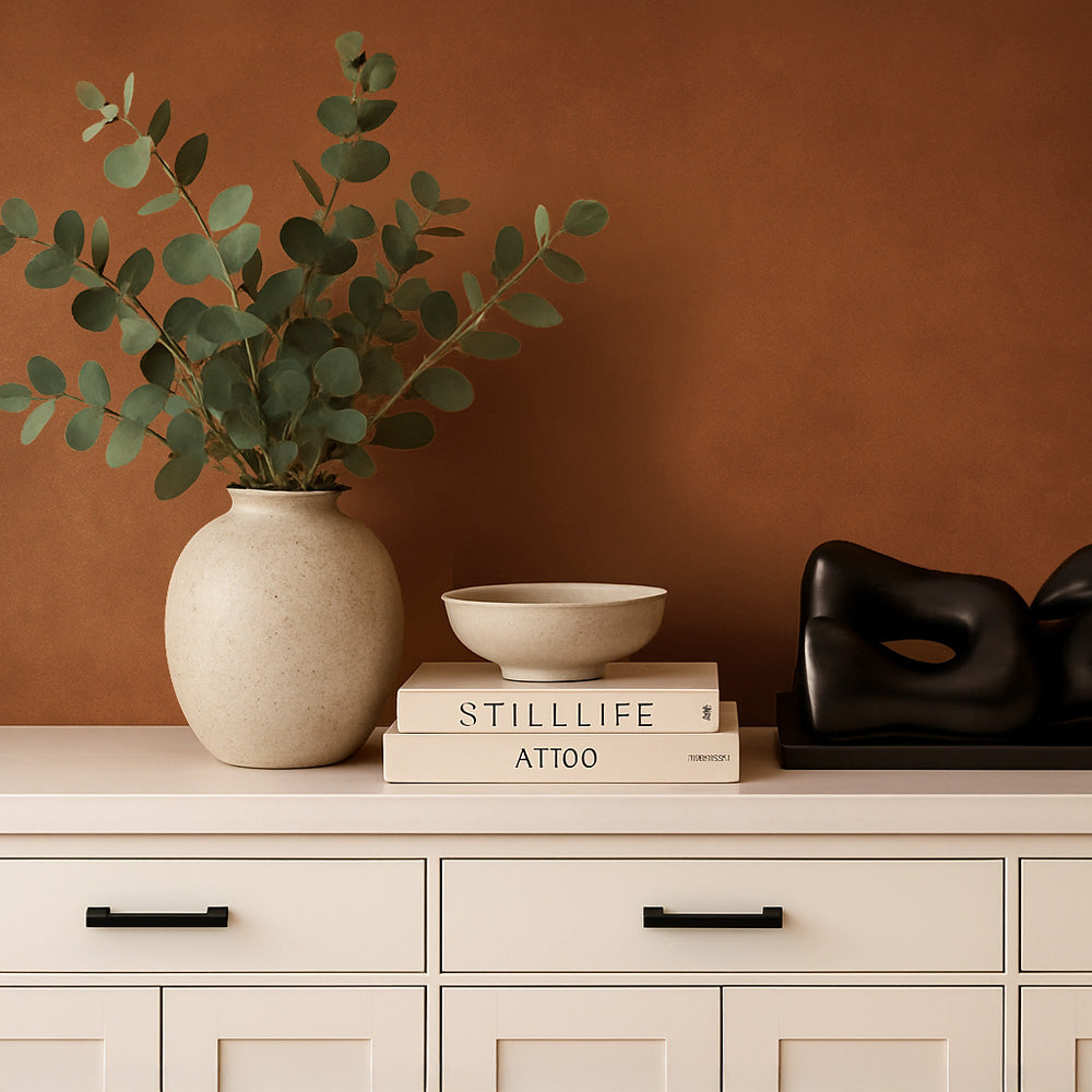 installation of copper elements in the kitchen
