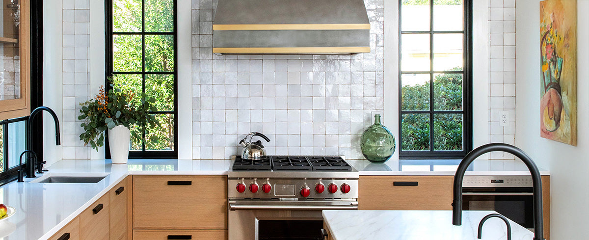 handcrafted metal elements in a modern kitchen