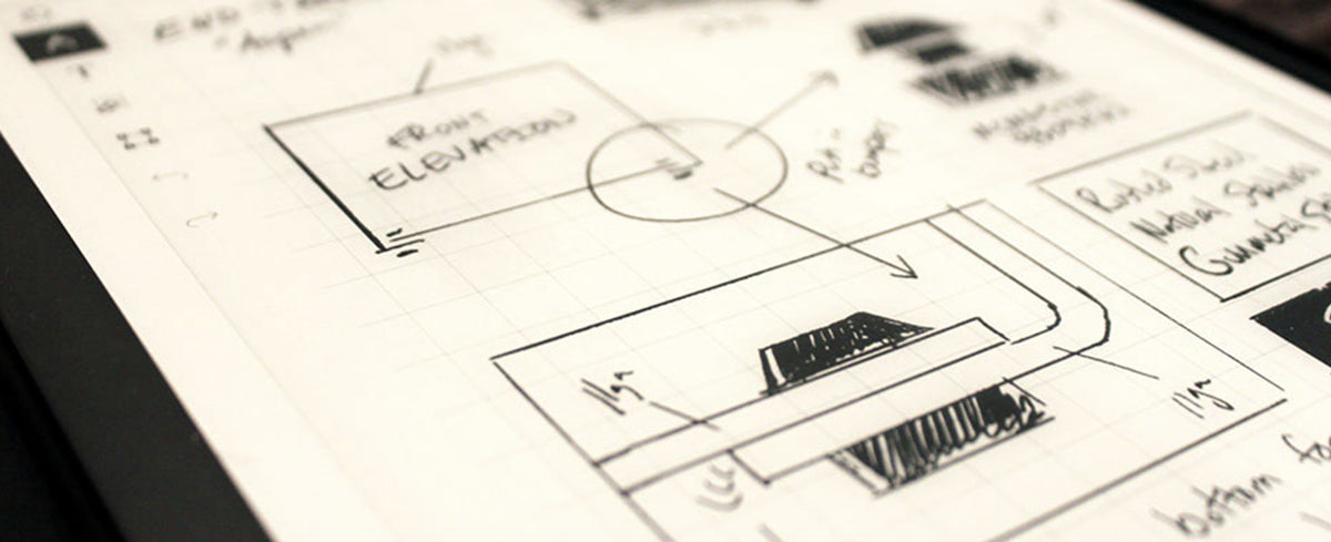 detail shot of custom metal products designed in the USA