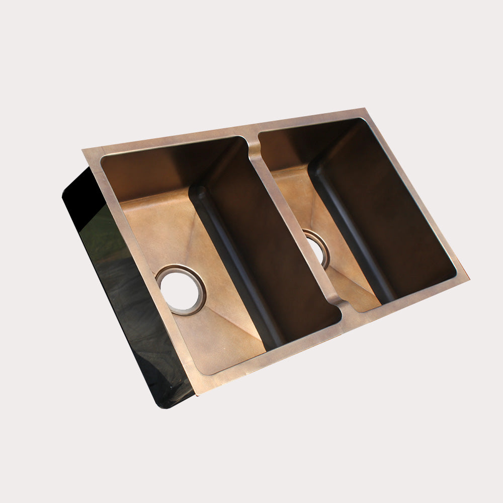 antique brass custom sink